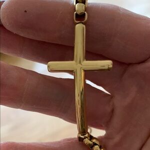 Gold Cross Bracelet